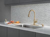 Single Handle Pull-Down Kitchen Faucet with Soap Dispenser and ShieldSpray® Technology