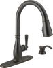 Single Handle Pull-Down Kitchen Faucet with Soap Dispenser and ShieldSpray® Technology (Recertified)