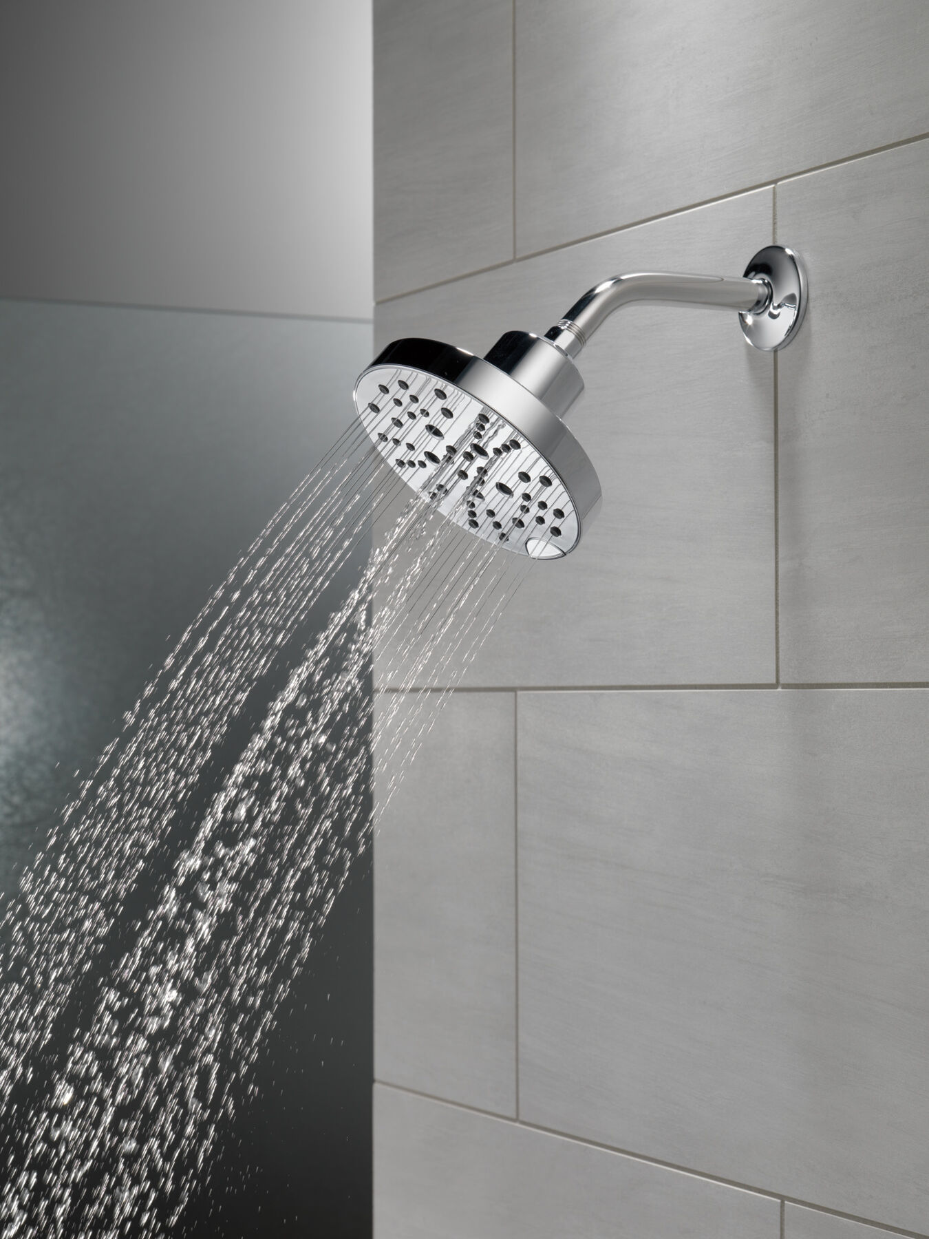 H2Okinetic® 5-Setting Contemporary Raincan Shower Head (Recertified), image 3