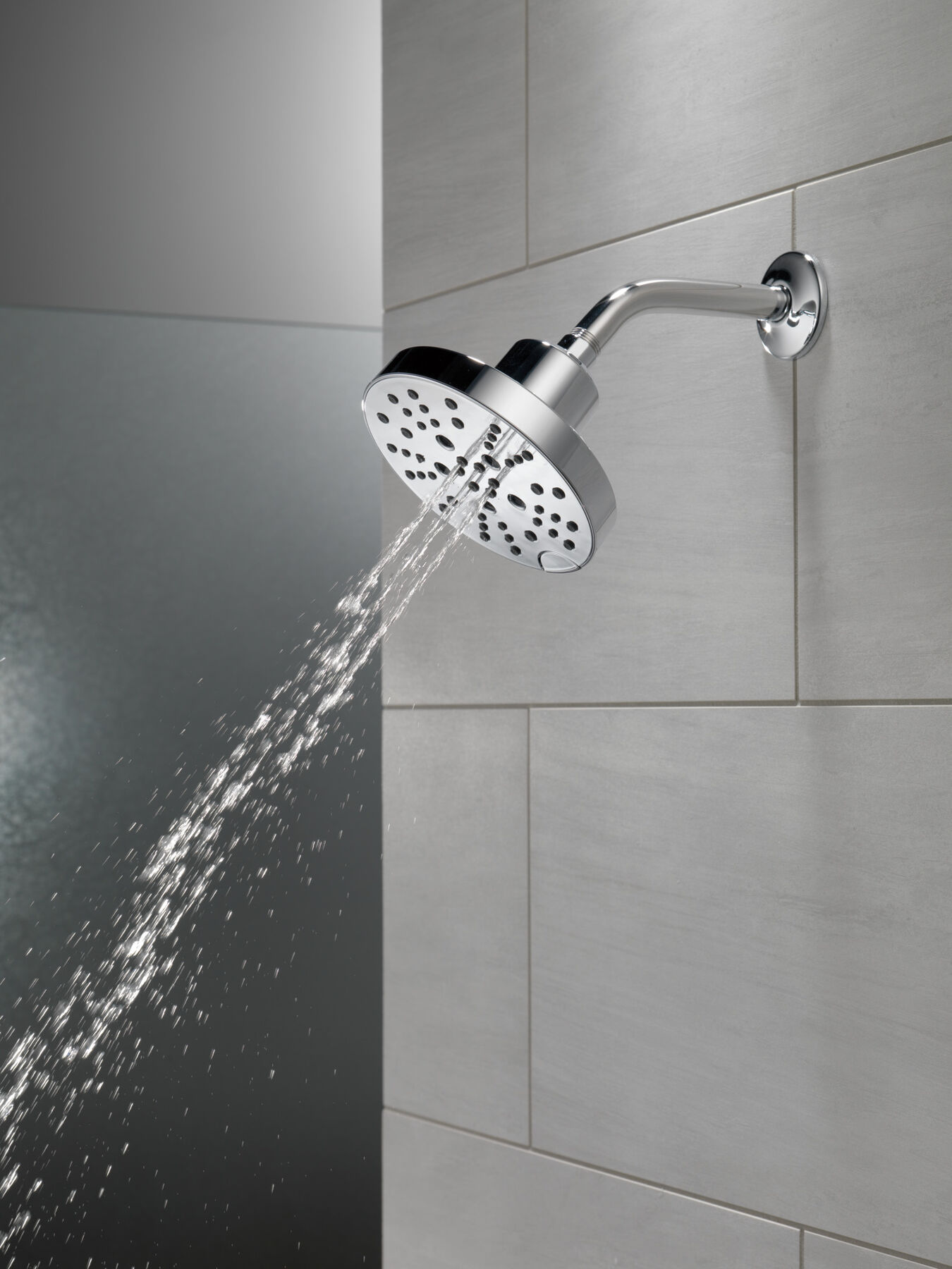 H2Okinetic® 5-Setting Contemporary Raincan Shower Head (Recertified), image 5