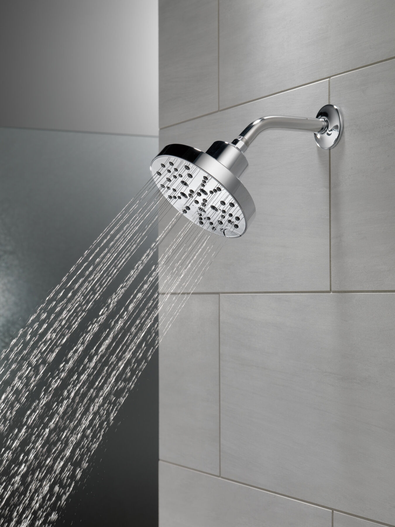 H2Okinetic® 5-Setting Contemporary Raincan Shower Head (Recertified), image 6