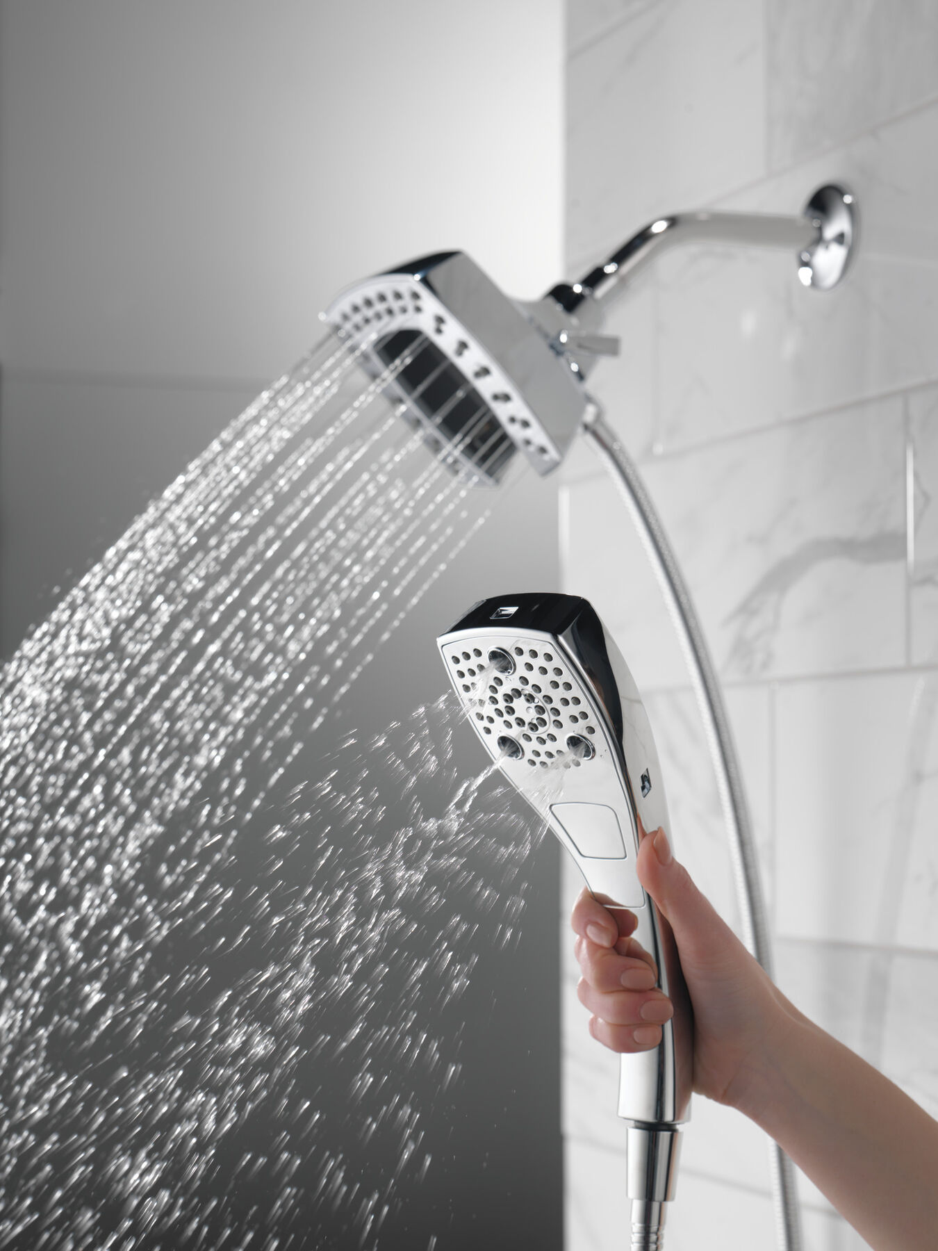 H<sub>2</sub>Okinetic® In2ition® 5-Setting Two-in-One Shower, image 7