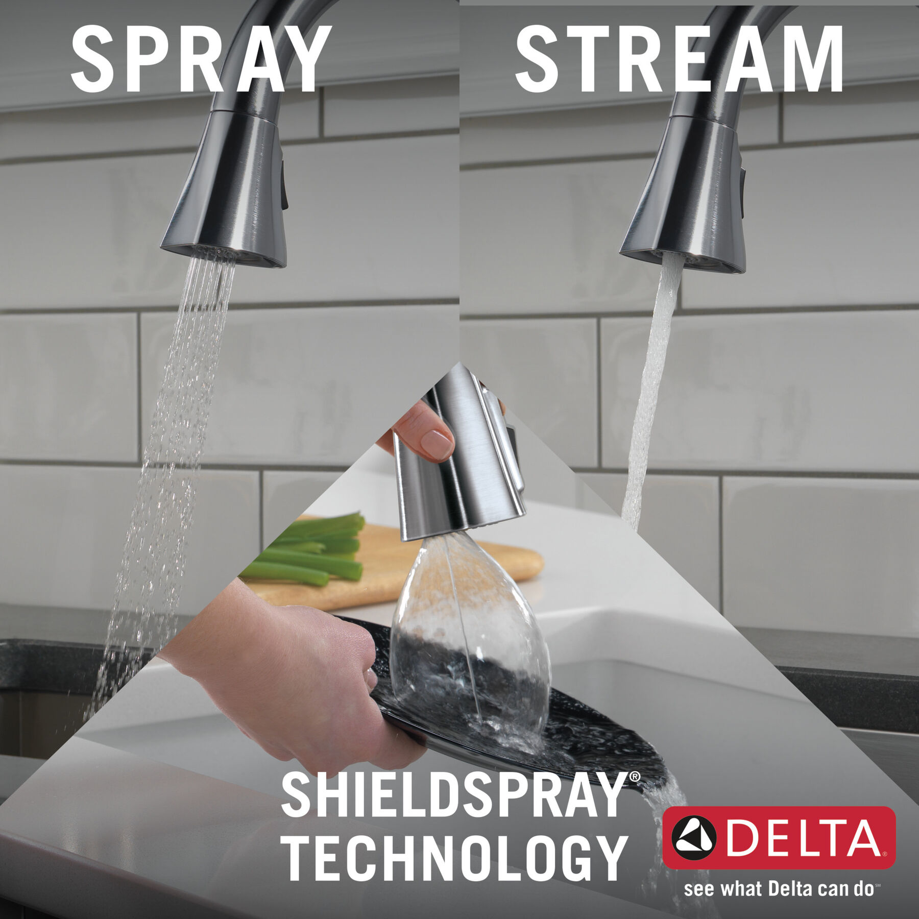Single Handle Pull-Down Kitchen Faucet with ShieldSpray® Technology (Recertified), image 8