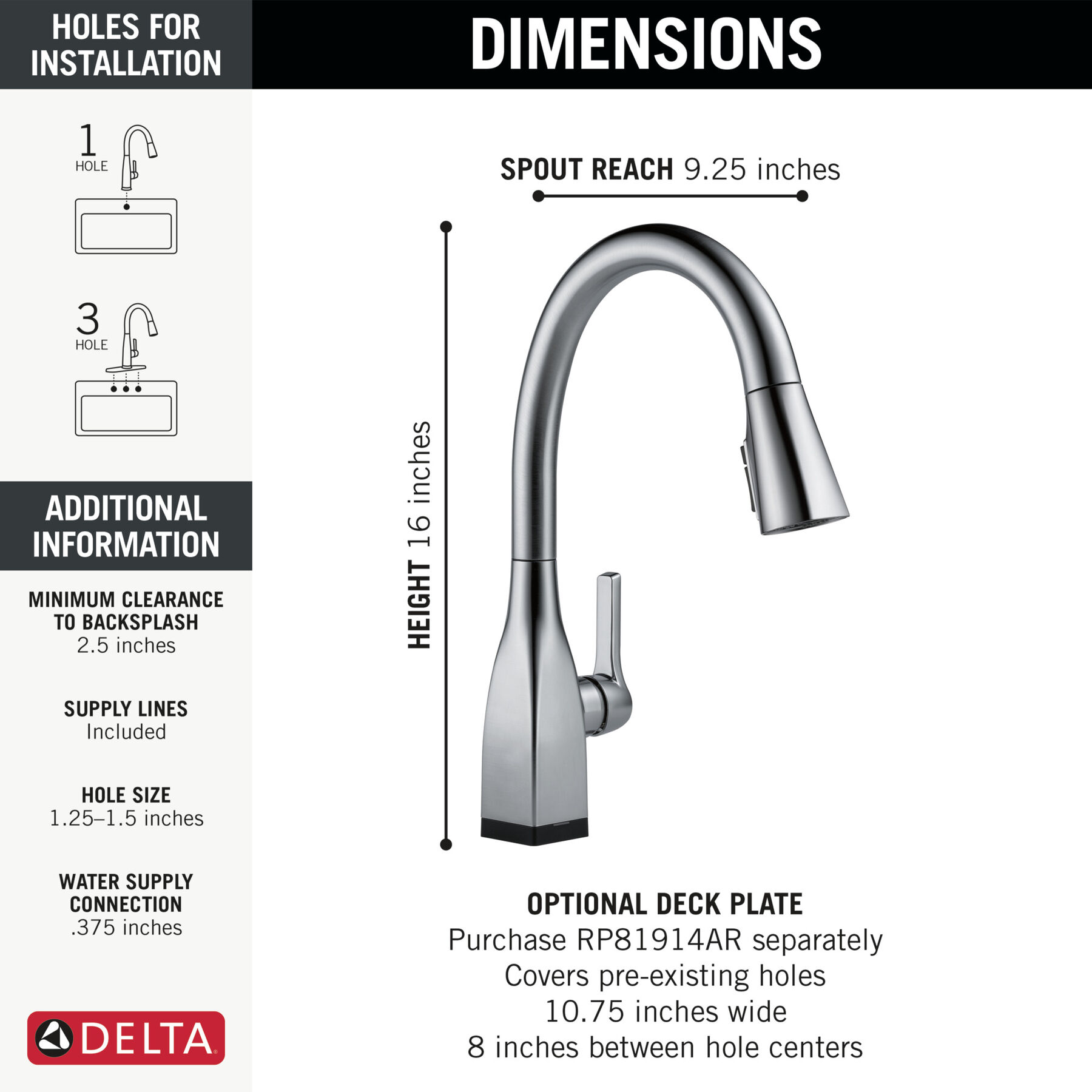 Touch2O Pull-Down Kitchen Faucet 1L (Recertified), image 2