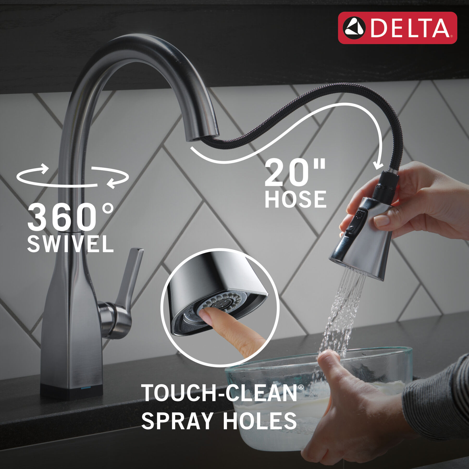 Touch2O Pull-Down Kitchen Faucet 1L (Recertified), image 6