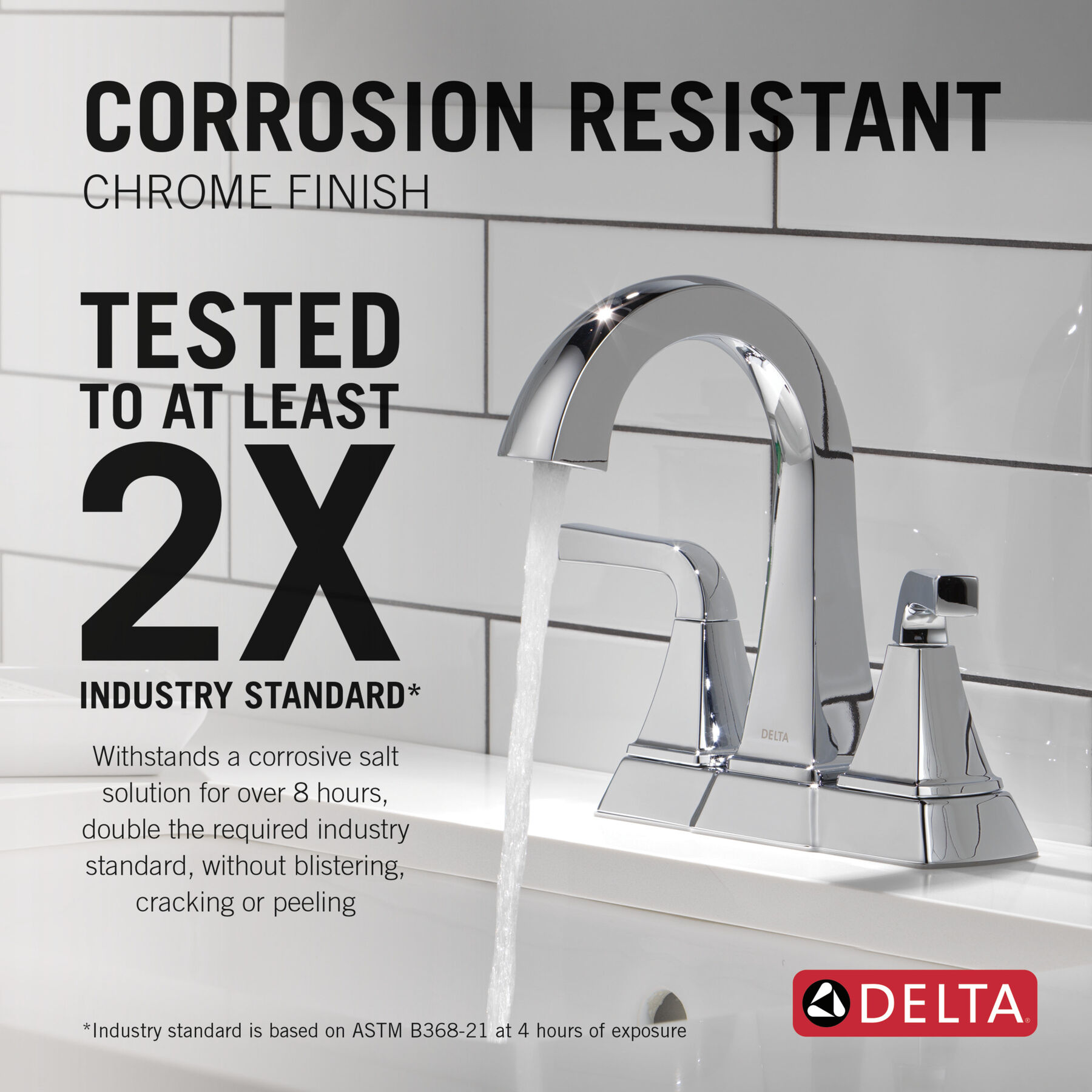 Two Handle Centerset Bathroom Faucet, image 2