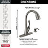 Single Handle Pull-Down Kitchen Faucet with Soap Dispenser and ShieldSpray® Technology