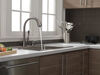 Single Handle Pull-Down Kitchen Faucet with Soap Dispenser and ShieldSpray® Technology
