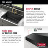 33” Granite Composite Workstation Kitchen Sink Drop-In Top Mount Single Bowl with WorkFlow™ Ledge and Accessories