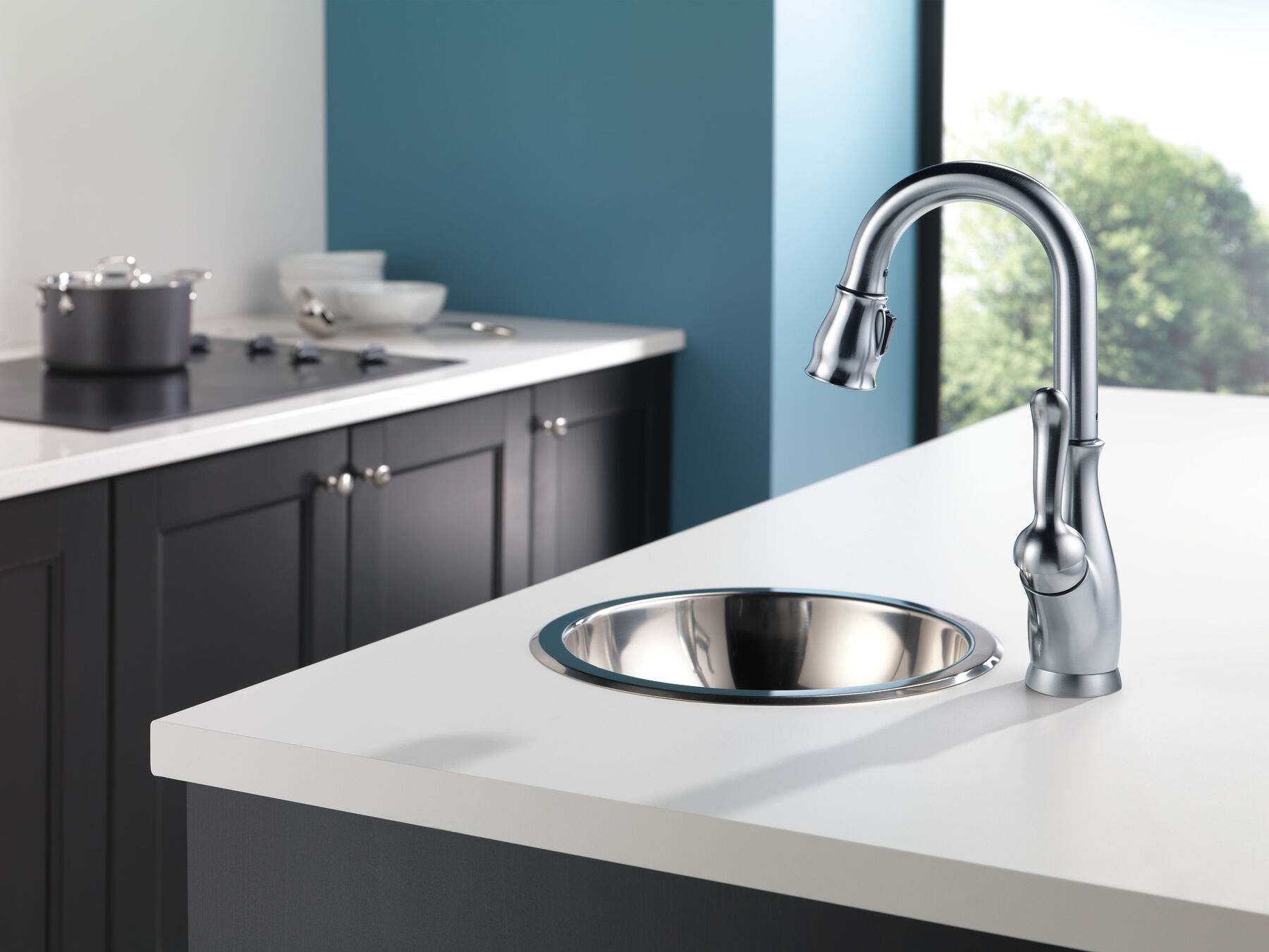 Single Handle Pull-Down Bar / Prep Faucet, image 3