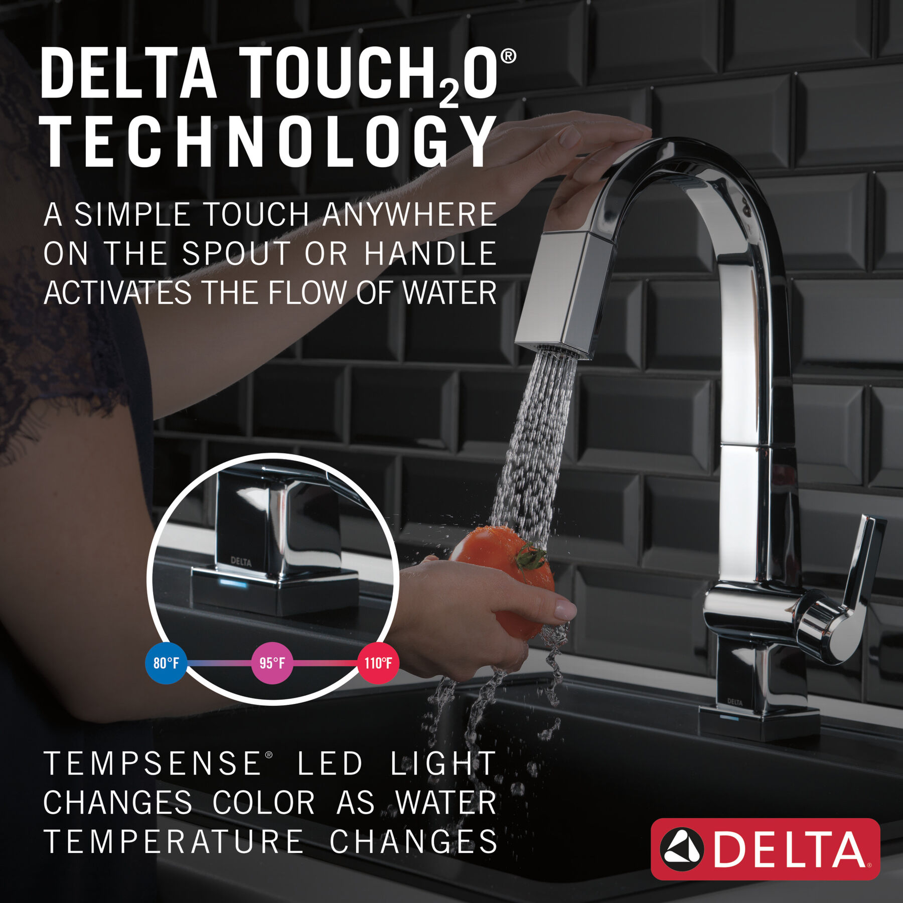 Single Handle Pull Down Bar/Prep Faucet With Touch<sub>2</sub>O Technology, image 9