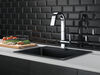 Single Handle Pull Down Bar/Prep Faucet With Touch<sub>2</sub>O Technology