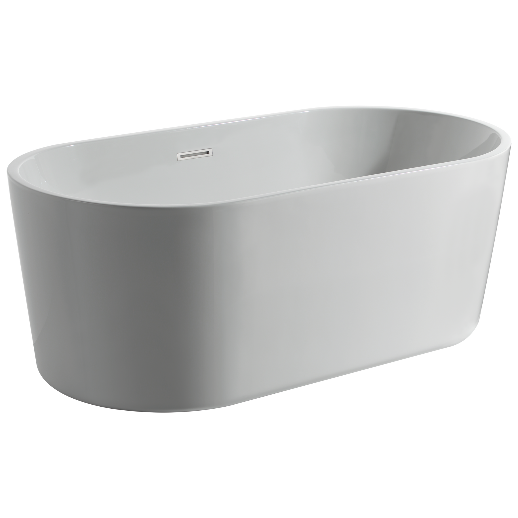 60 in. x 30 in. Freestanding Tub with Center Drain