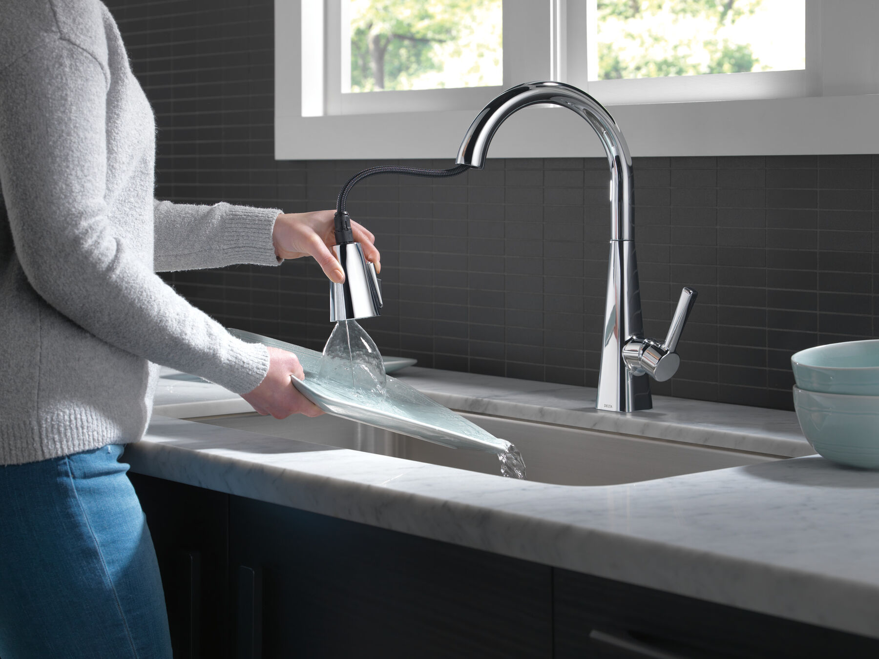 Single-Handle Pull-Down Kitchen Faucet, image 5