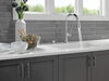 Single Handle Pull-Down Kitchen Faucet with Soap Dispenser and ShieldSpray Technology
