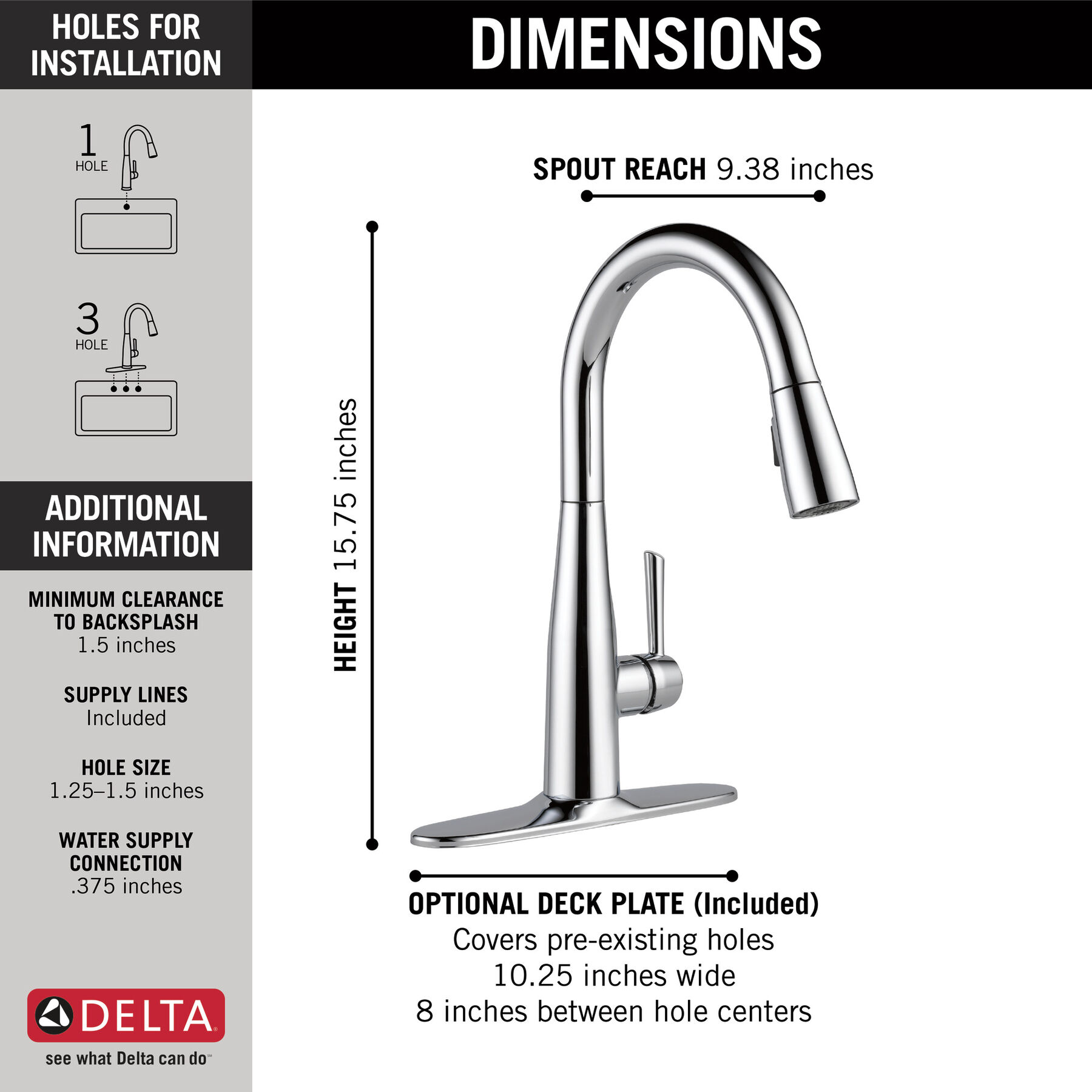Single Handle Pull-Down Kitchen Faucet, image 5