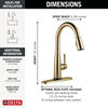 Single Handle Pull-Down Kitchen Faucet with Touch<sub>2</sub>O® Technology Technology