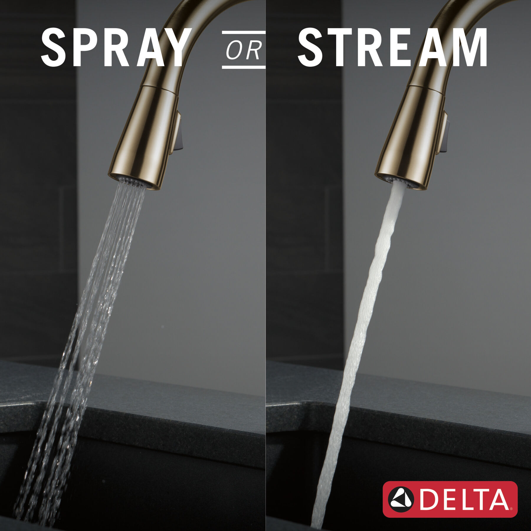 Single Handle Pull-Down Kitchen Faucet with Touch<sub>2</sub>O® Technology Technology, image 4