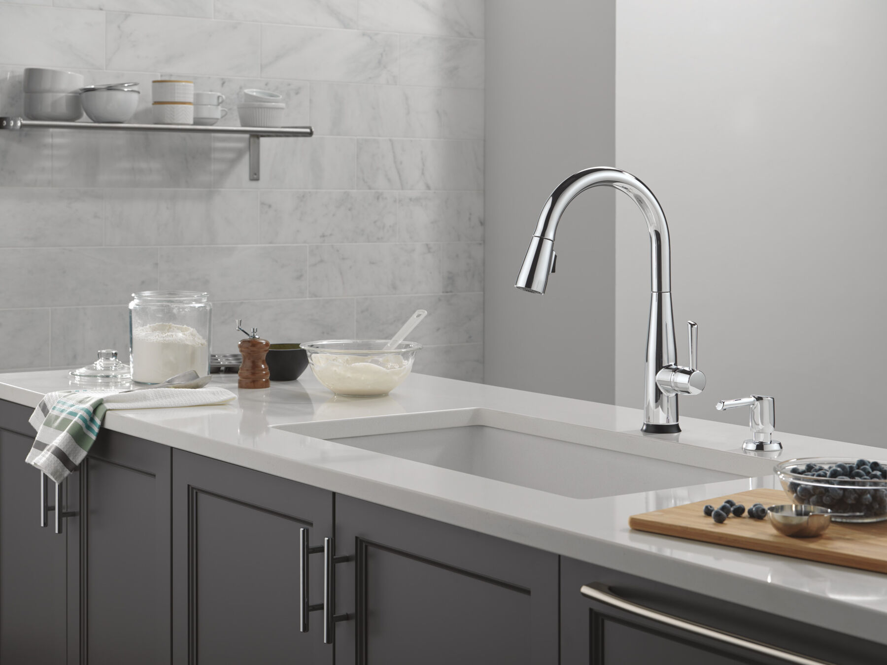 VoiceIQ® Single Handle Pull-Down Faucet with Touch<sub>2</sub>O® Technology, image 10
