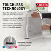Touch<sub>2</sub>O® Technology Kitchen Faucet with Touchless Technology