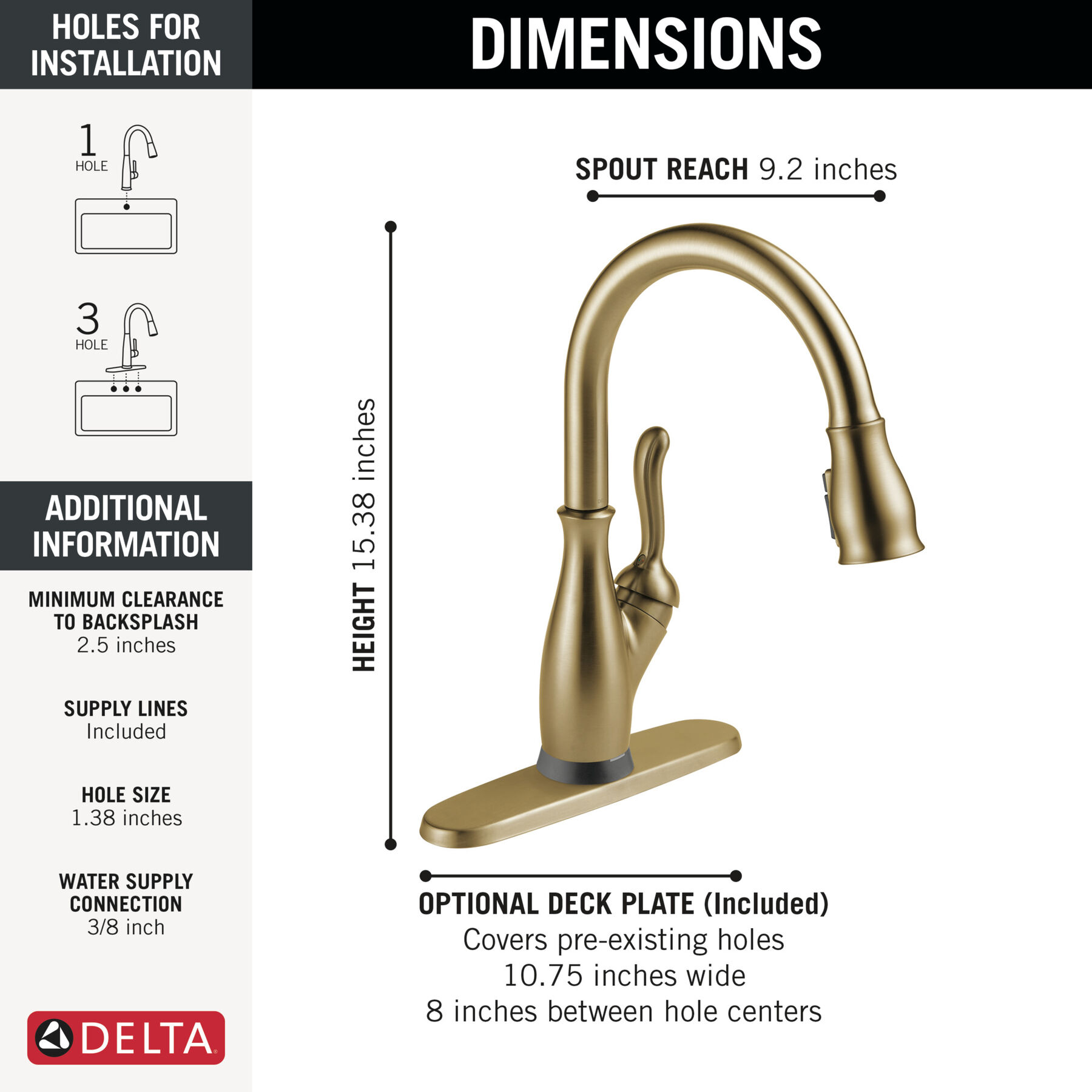 VoiceIQ® Single Handle Pull-Down Faucet with Touch<sub>2</sub>O® Technology, image 3