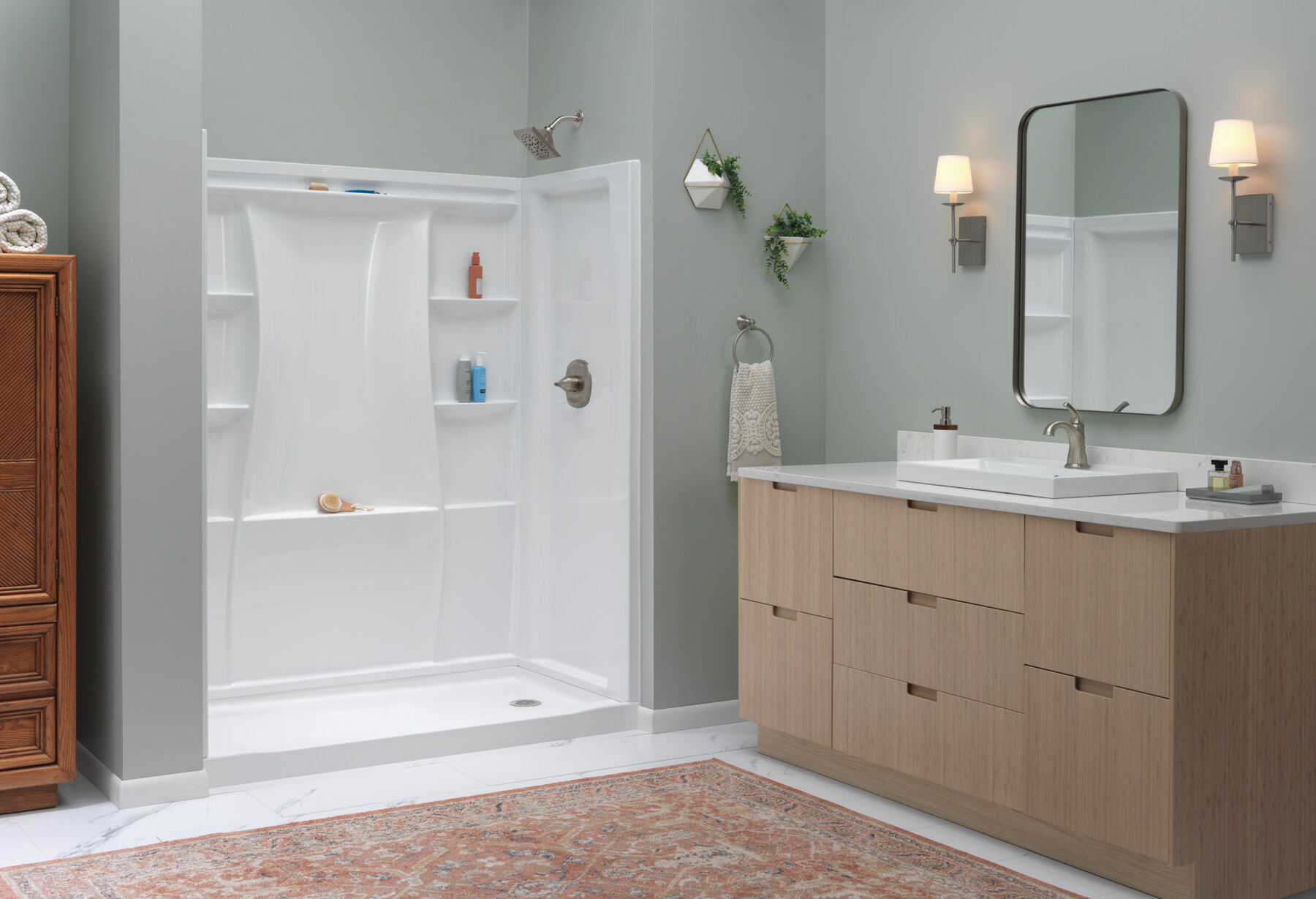 Classic 500 Shower Base 60"x32" Right Drain, image 3