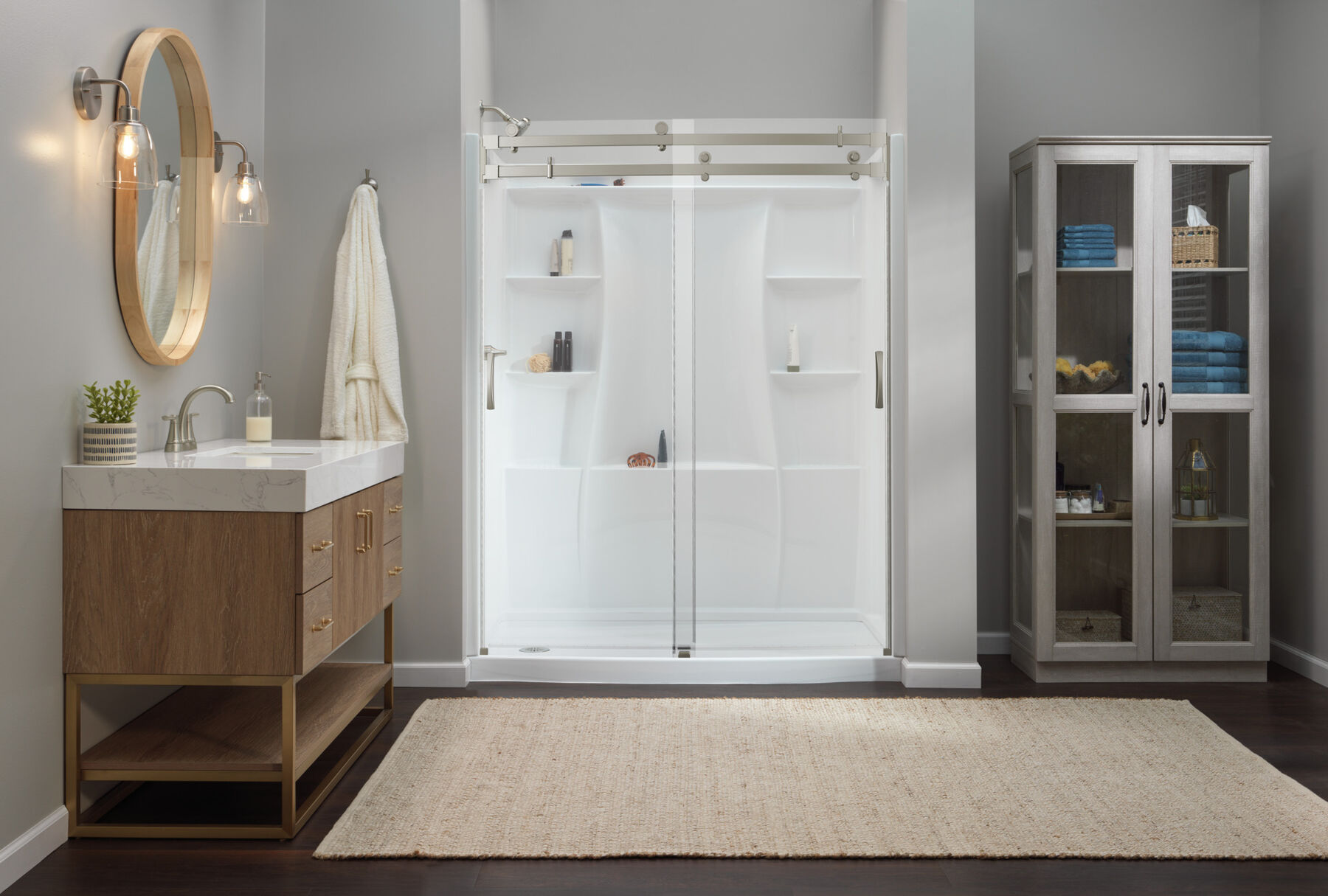 60"x32" Classic 500 Curved Shower Door, image 4