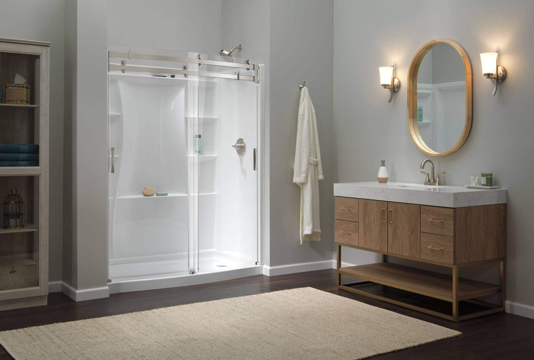 60"x32" Classic 500 Curved Shower Door, image 9