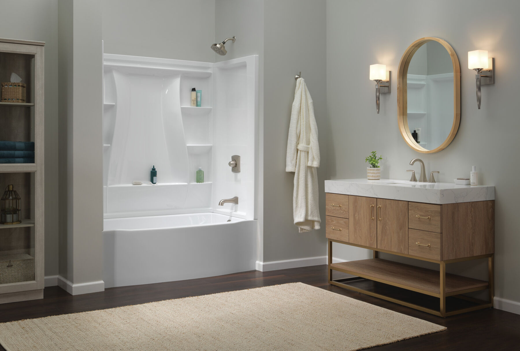 Classic 500 Curve Alcove Bathtub Right Drain 60x32", image 2