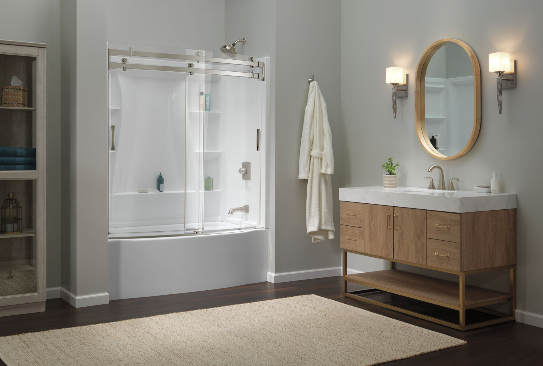 60"x32" Classic 500 Curved Bathtub Door, image 8