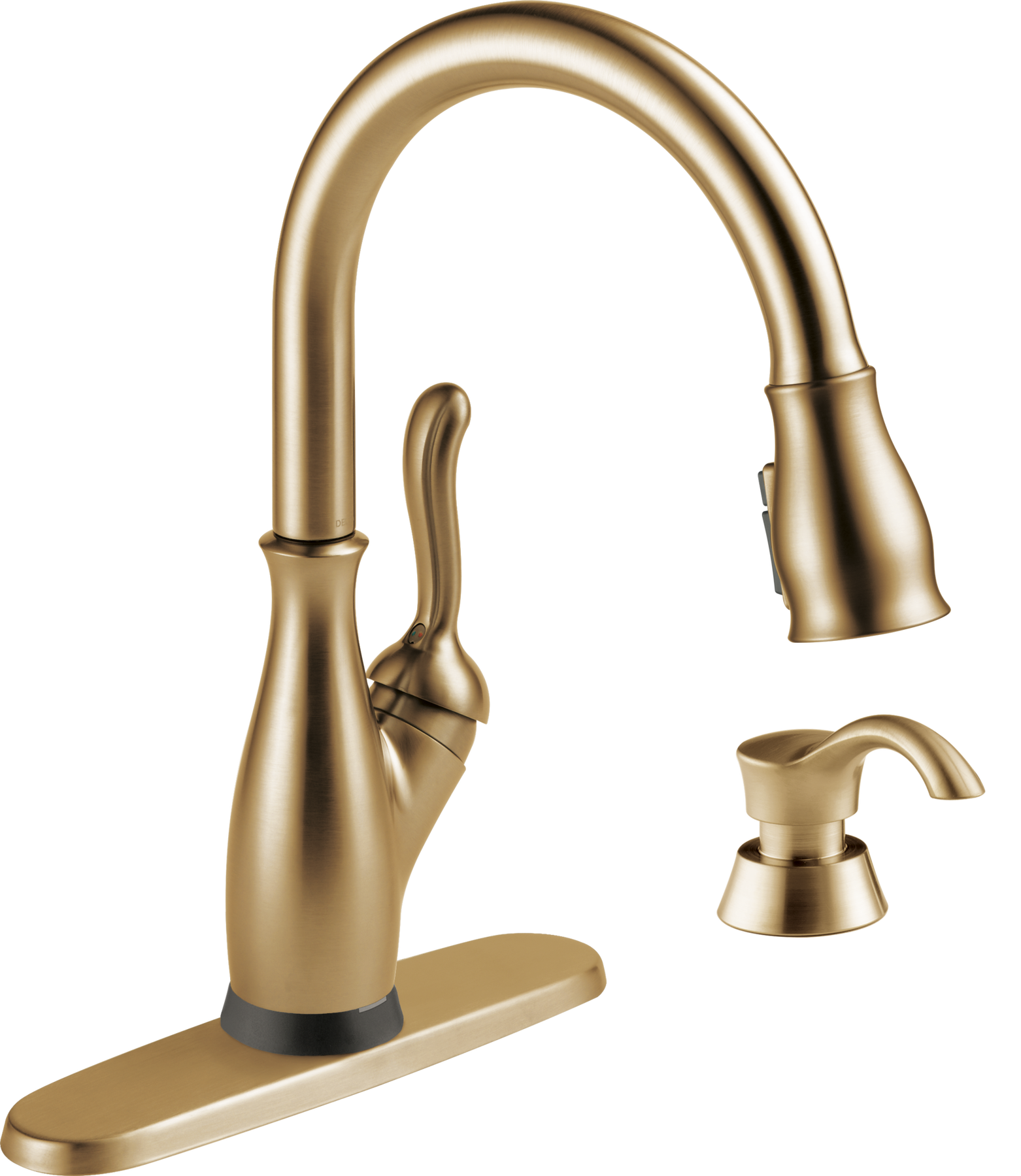 VoiceIQ® Single Handle Pull-Down Faucet with Touch2O Technology and Soap Dispenser, image 1