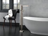 Single Handle Floor Mount Tub Filler Trim with Hand Shower (Recertified)