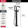 Floor Mount Tub Filler Trim w/ HS 1L (Recertified)