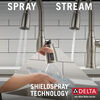 Single Handle Pull-Down Kitchen Faucet with Soap Dispenser and ShieldSpray® Technology