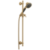 Premium 3-Setting Slide Bar Hand Shower with Wall Elbow