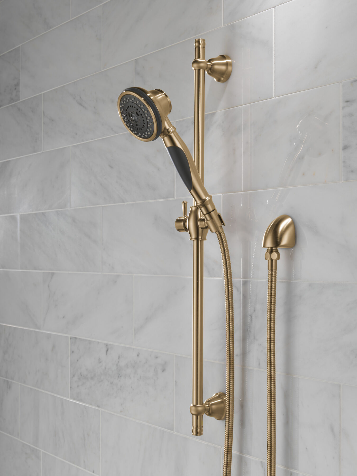 Premium 3-Setting Slide Bar Hand Shower with Wall Elbow, image 8
