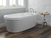 Freestanding Tub with Integrated Waste and Overflow