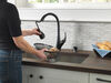 Single Handle Pull-Down Kitchen Faucet with Soap Dispenser and ShieldSpray® Technology (Recertified)