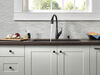 Single Handle Pull-Down Kitchen Faucet with Soap Dispenser and ShieldSpray® Technology (Recertified)