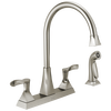 Two Handle Kitchen Faucet with Spray (Recertified)