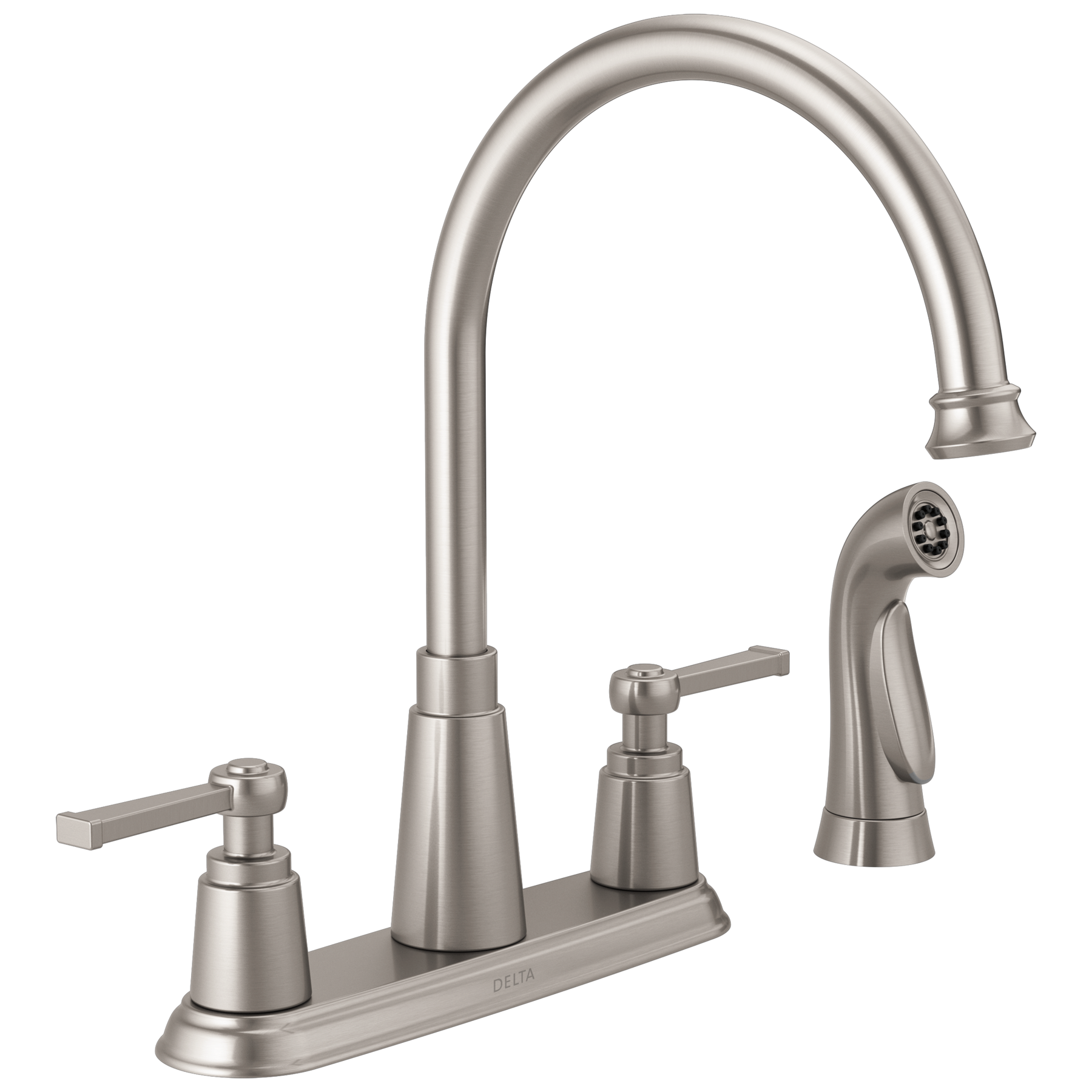 Two Handle Kitchen Faucet with Spray (Recertified)