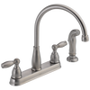 Two Handle Kitchen Faucet with Spray (Recertified)