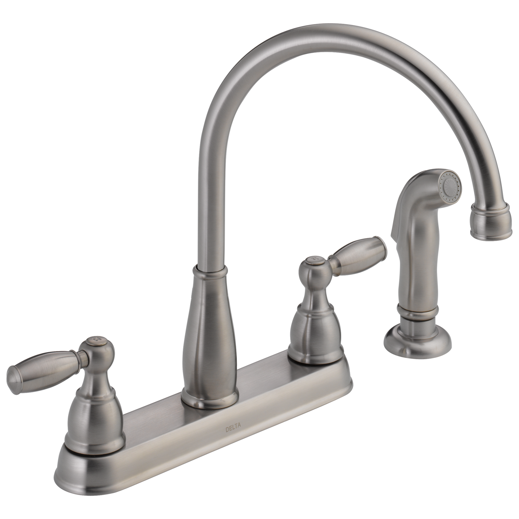 Two Handle Kitchen Faucet with Spray (Recertified)