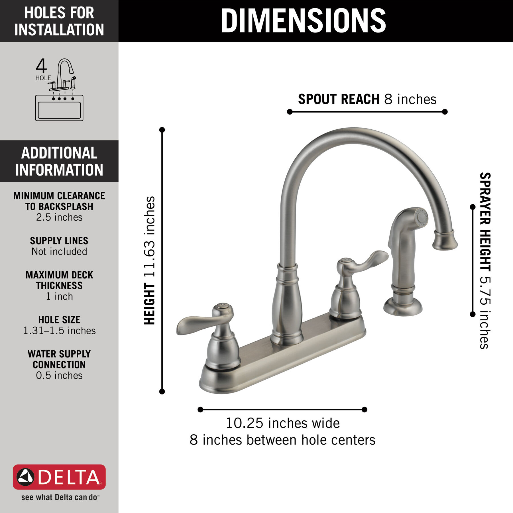 Kitchen Faucet 2L (Recertified), image 2