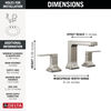 Two Handle Widespread Bathroom Faucet
