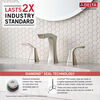 Two Handle Widespread Bathroom Faucet - Metal Pop-Up (Recertified)
