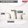 Two Handle Widespread Bathroom Faucet - Metal Pop-Up (Recertified)