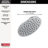 Single-Setting Metal Raincan Shower Head