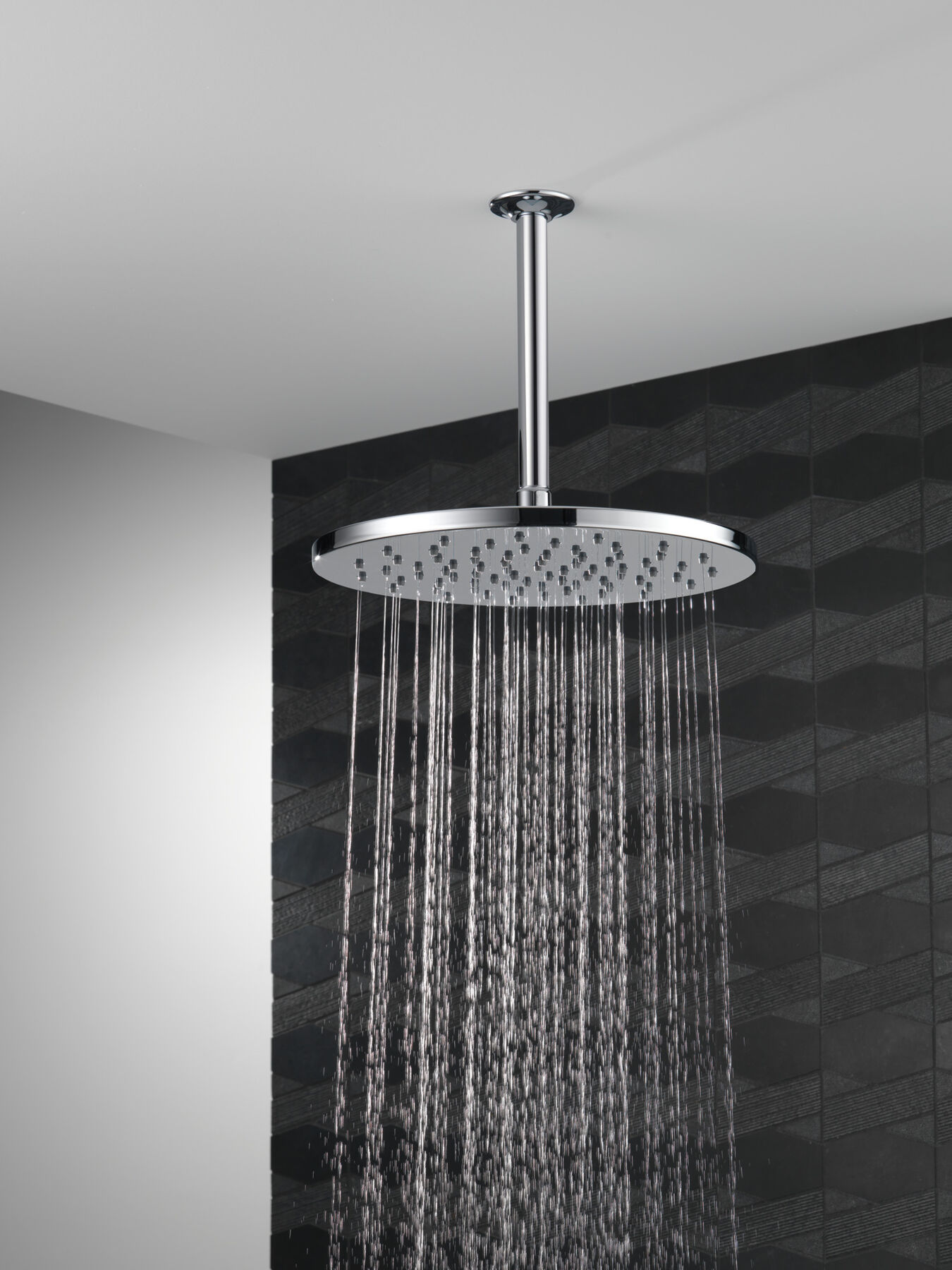 Single-Setting Metal Raincan Shower Head, image 3