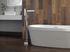 60" x 32" Freestanding Tub with Integrated Waste and Overflow